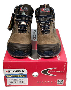 COFRA the Italian Brand Men's Size 8W Waterproof Chase Brown EH PR Work Boots
